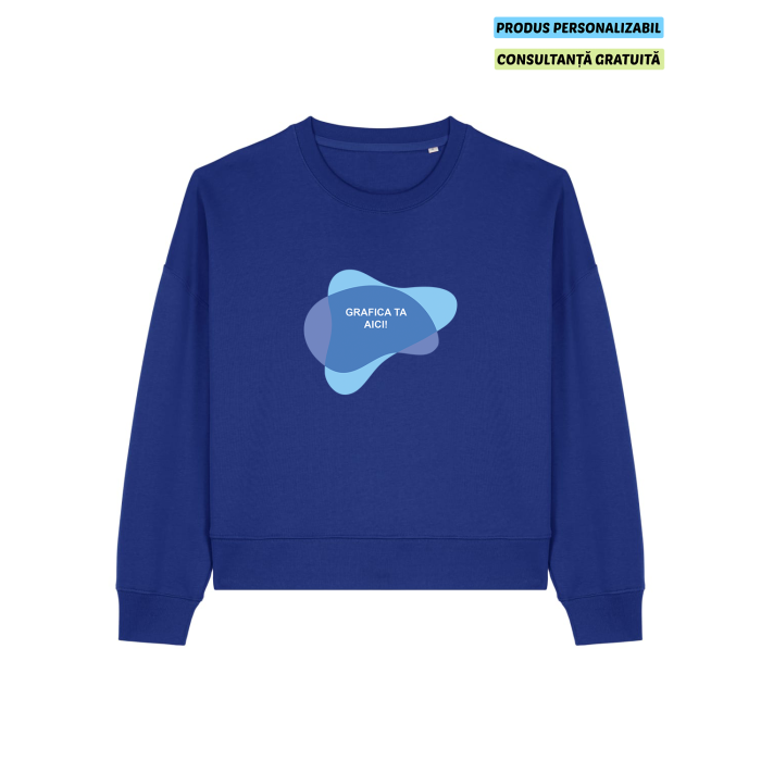 Bluza Dama Alma Worker Blue Personalizata