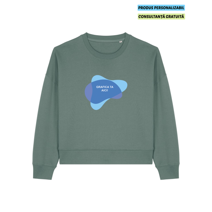 Bluza Dama Alma Green Bay Personalizata