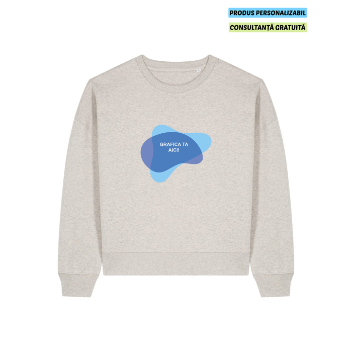 Bluza Dama Alma Heather Haze Personalizata Bluza Dama Alma Heather Haze Personalizata