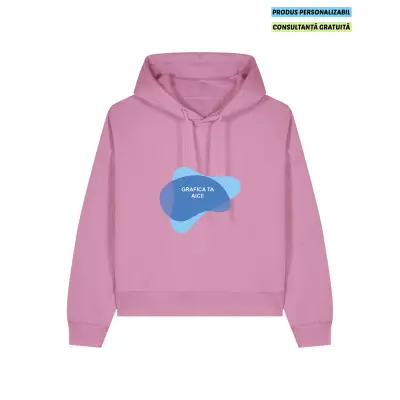 Hanorac Dama Nora Bubble Pink Personalizat