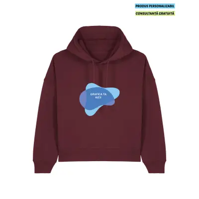 Hanorac Dama Nora Burgundy Personalizat