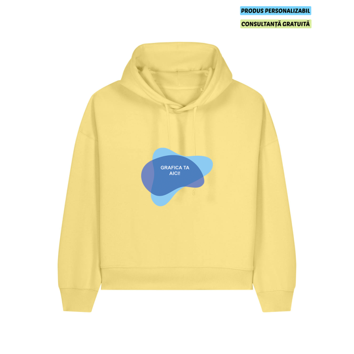 Hanorac Dama Nora Viva Yellow Personalizat