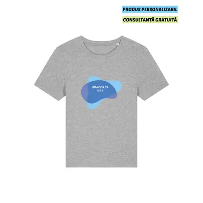 Tricou Dama Ella Heather Grey Personalizat