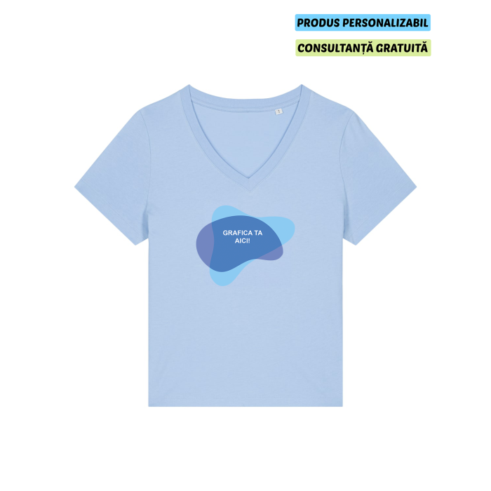 Tricou Dama Isla Blue soul Personalizat