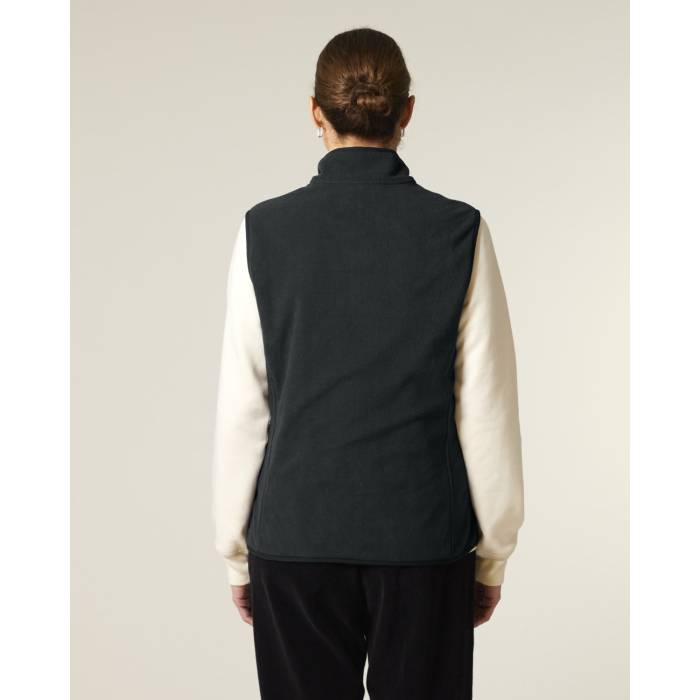 Vesta Fleece Barbat Quester Negru Personalizata