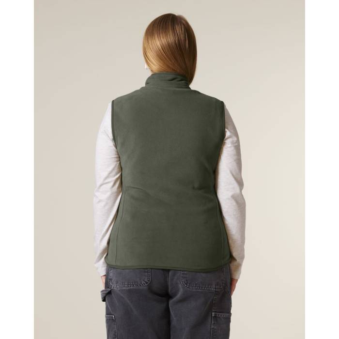Vesta Fleece Barbat Quester Khaki Personalizata