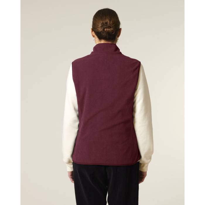 Vesta Fleece Barbat Quester Burgundy Personalizata