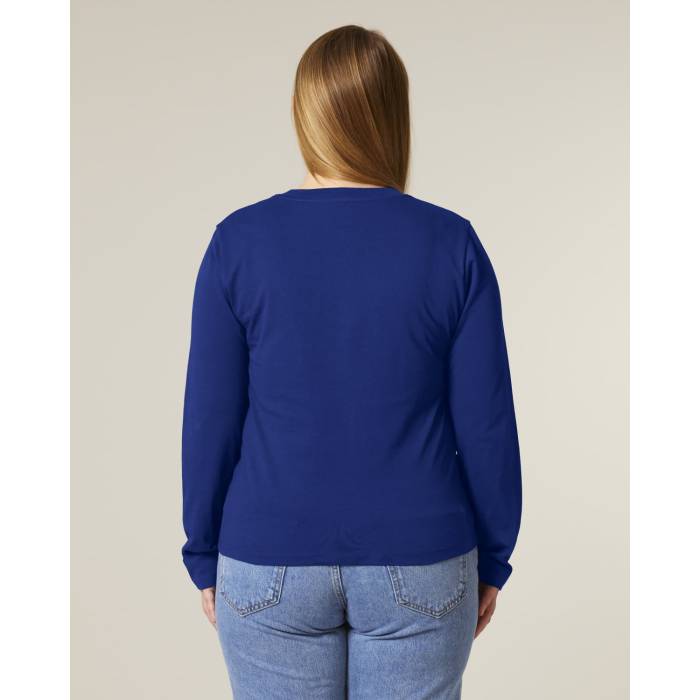 Tricou Dama Muser Long Sleeve Worker Blue Personalizat