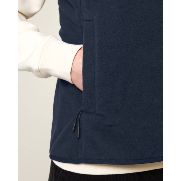 Vesta Fleece Barbat Quester French Navy Personalizata