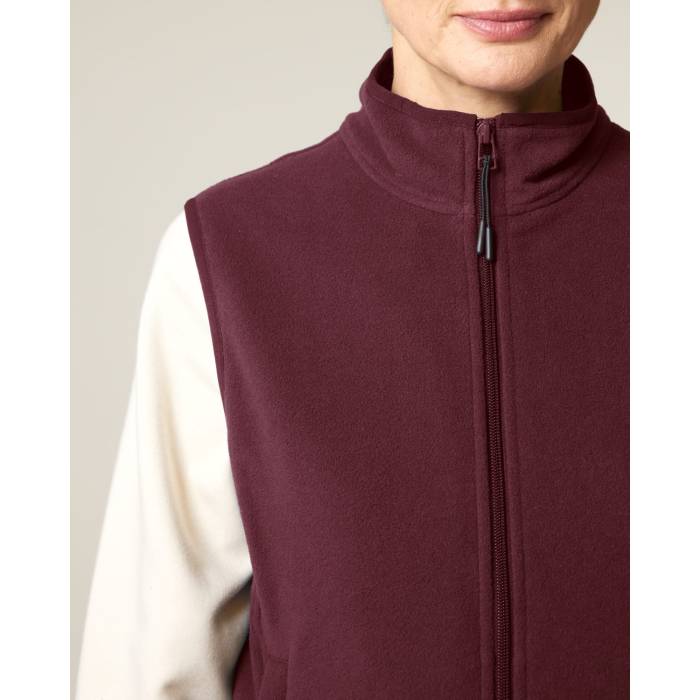 Vesta Fleece Barbat Quester Burgundy Personalizata