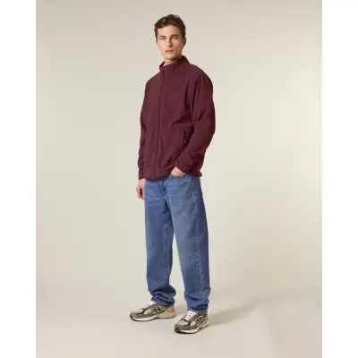 Jacheta Fleece Barbat Guider Burgundy Cala