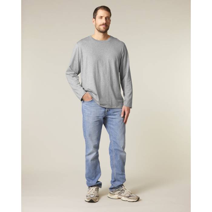 Tricou Unisex Creator 2.0 Long Sleeve Heather Grey Personalizat