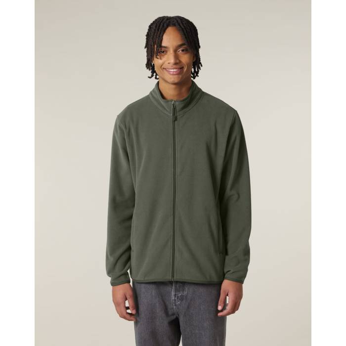 Jacheta Fleece Barbat Guider Khaki Personalizata