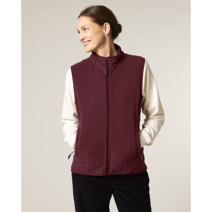Vesta Fleece Barbat Quester Burgundy Personalizata