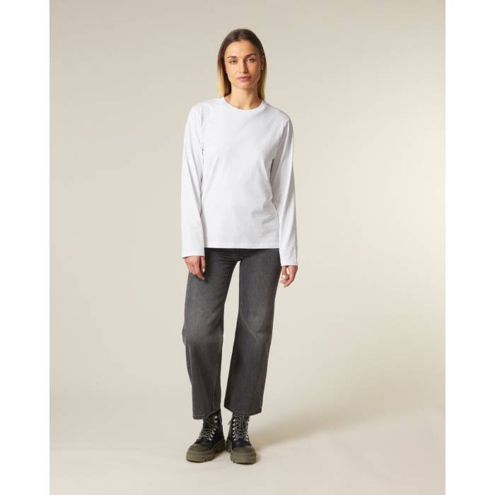 Tricou Unisex Creator 2.0 Long Sleeve Alb Personalizat