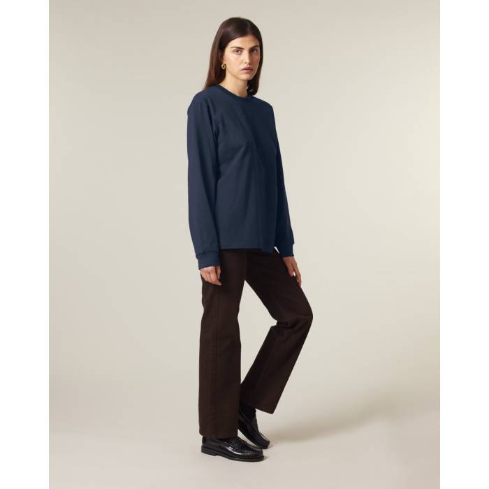 Tricou Unisex Freestyler Long Sleeve French Navy Personalizat