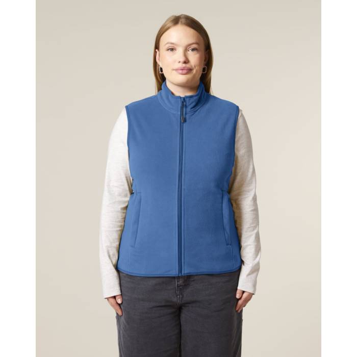 Vesta Fleece Barbat Quester Mindful Blue Personalizata