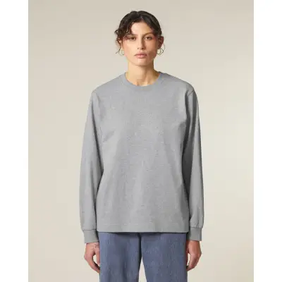 Tricou Unisex Freestyler Long Sleeve Heather Grey Cala