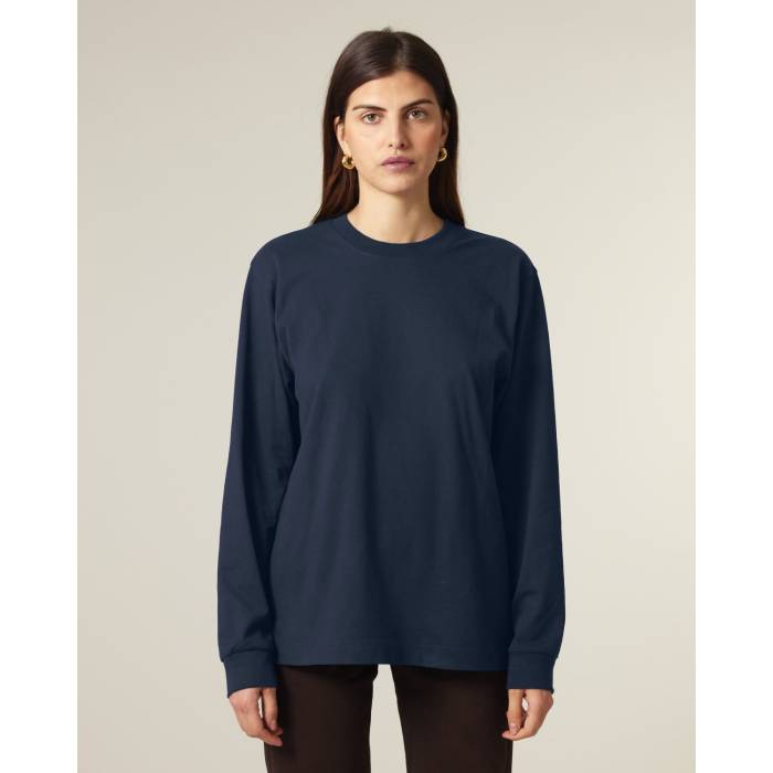 Tricou Unisex Freestyler Long Sleeve French Navy Personalizat