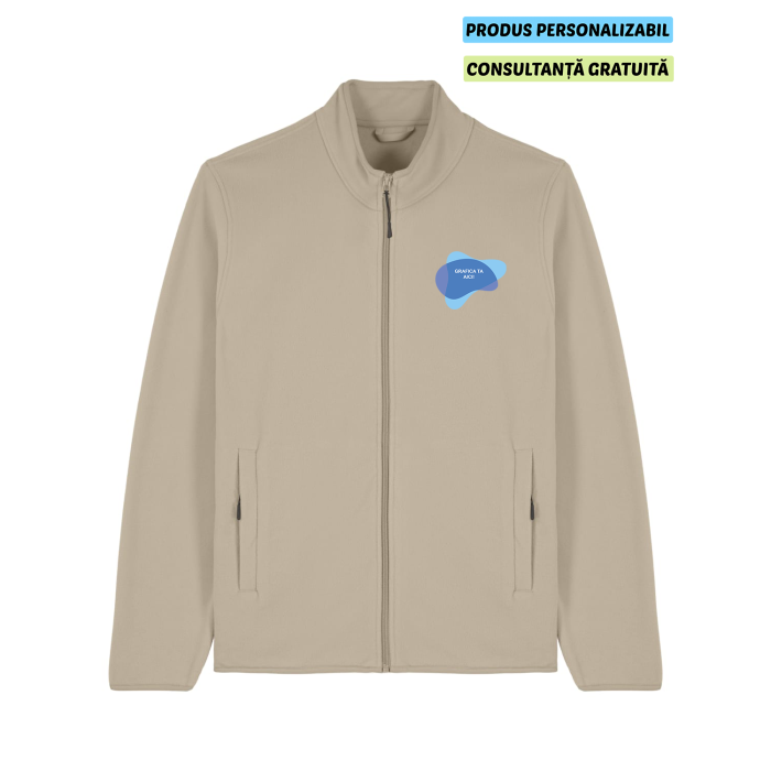 Jacheta Fleece Barbat Guider Desert Dust Personalizata