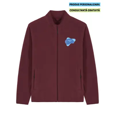 Jacheta Fleece Barbat Guider Burgundy Personalizata