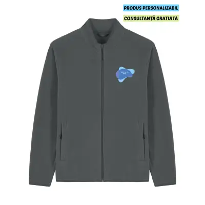 Jacheta Fleece Barbat Guider Anthracite Personalizata