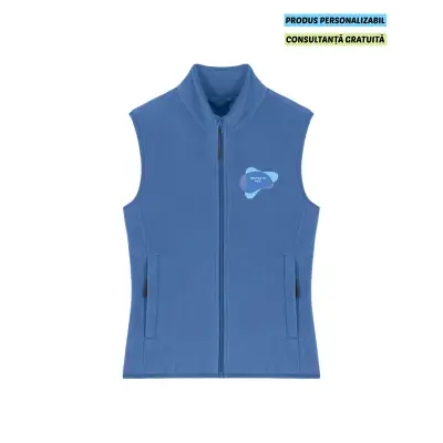 Vesta Fleece Barbat Quester Mindful Blue Personalizata