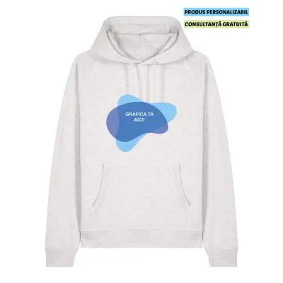 Hanorac Unisex Striker Cool Heather Grey Personalizat