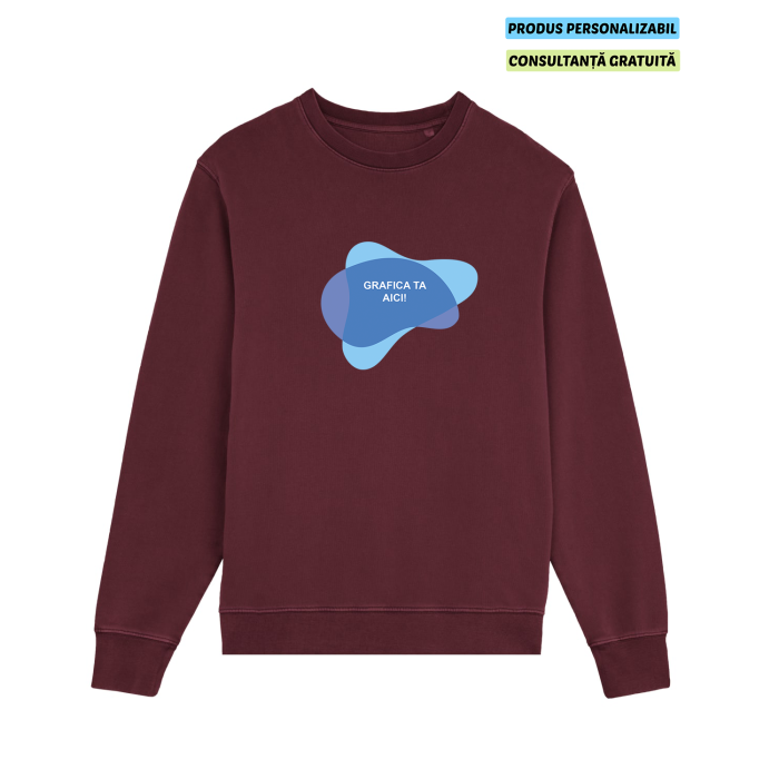 Bluza Unisex Matcher Burgundy Personalizata