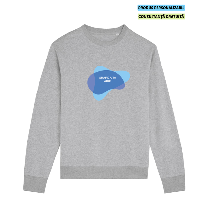 Bluza Unisex Matcher Heather Grey Personalizata