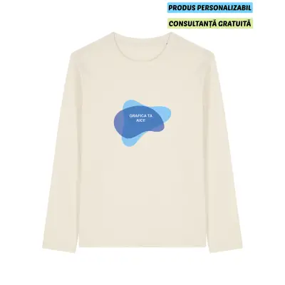 Tricou Unisex Creator 2.0 Long Sleeve Natural Raw Personalizat