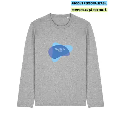 Tricou Unisex Creator 2.0 Long Sleeve Heather Grey Personalizat