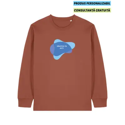 Tricou Unisex Freestyler Long Sleeve Heritage Brown Personalizat