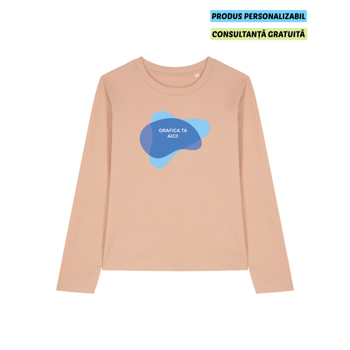 Tricou Dama Muser Long Sleeve Fraiche Peche Personalizat