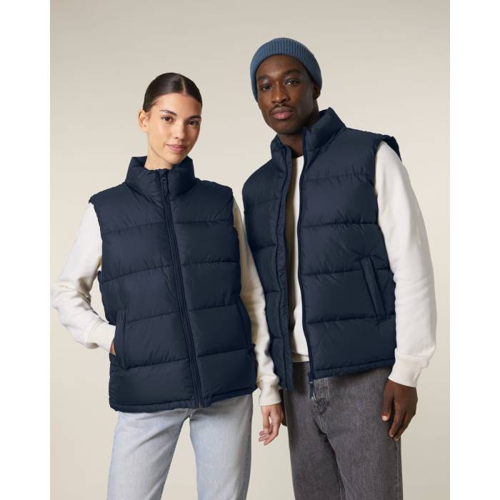 Vesta Unisex Puffer Gilet French Navy Personalizata