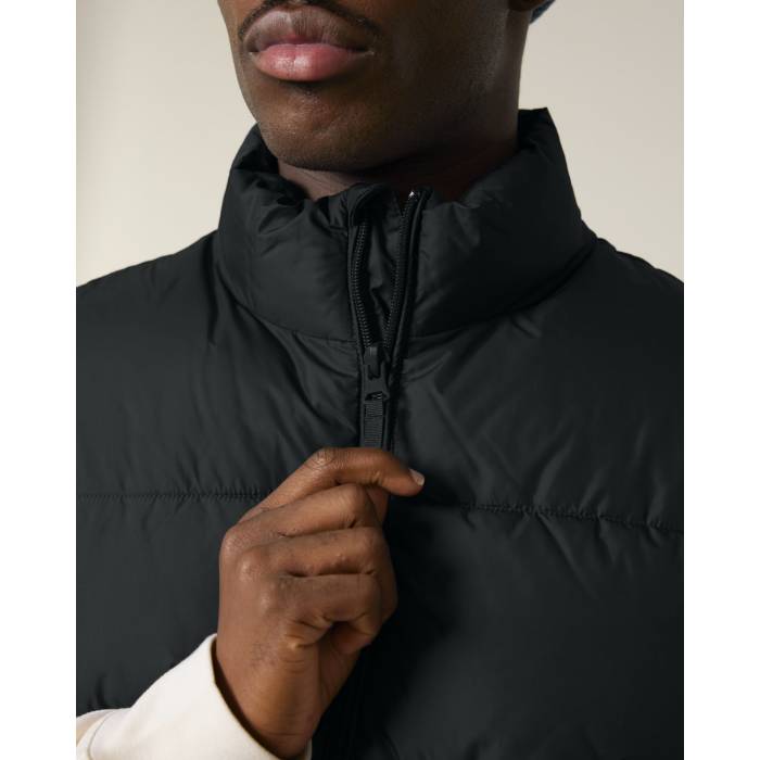 Vesta Unisex Puffer Gilet Negru Personalizata Vesta Unisex Puffer Gilet Negru Personalizata