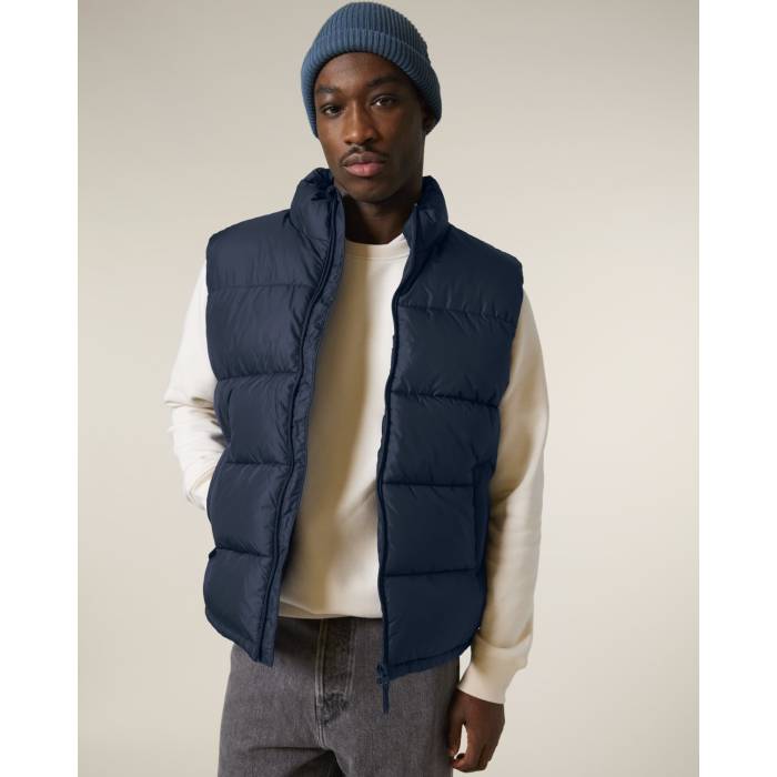 Vesta Unisex Puffer Gilet French Navy Personalizata