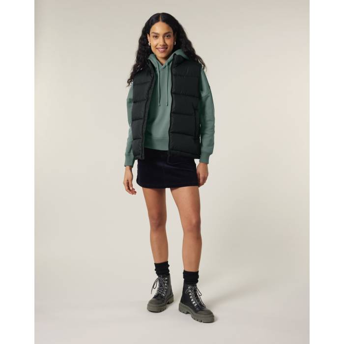 Vesta Unisex Puffer Gilet Negru Personalizata Vesta Unisex Puffer Gilet Negru Personalizata