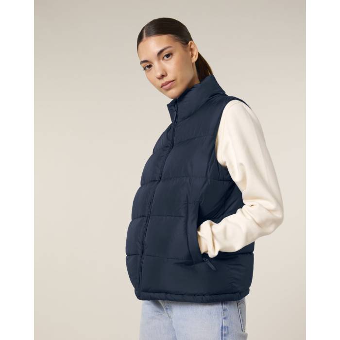 Vesta Unisex Puffer Gilet French Navy Personalizata
