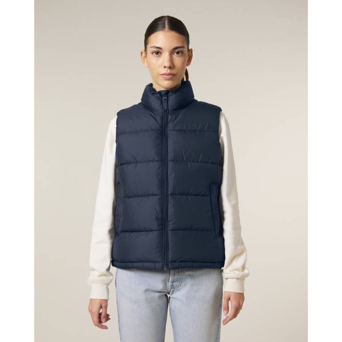Vesta Unisex Puffer Gilet French Navy Personalizata