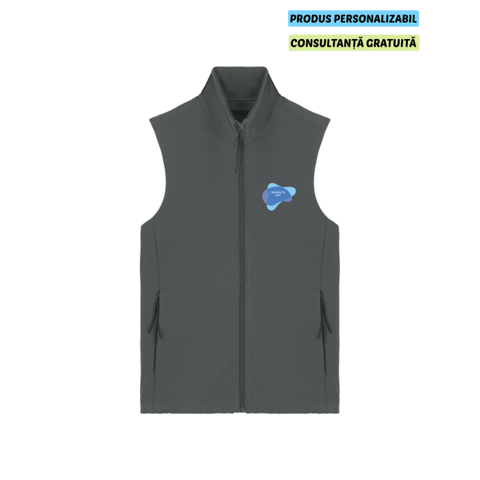 Vesta Barbat Softshell Trail Blazer Anthracite Personalizata