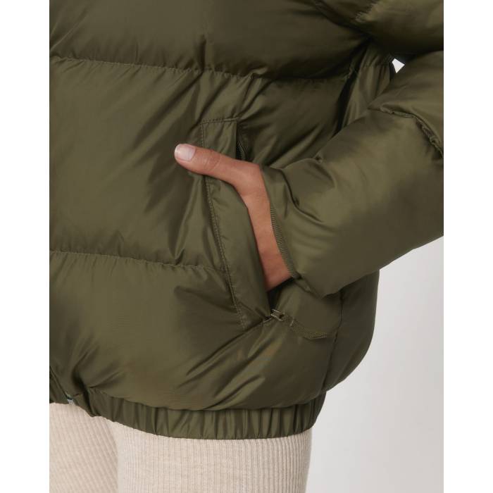 Jacheta Unisex Puffer British Khaki Cala
