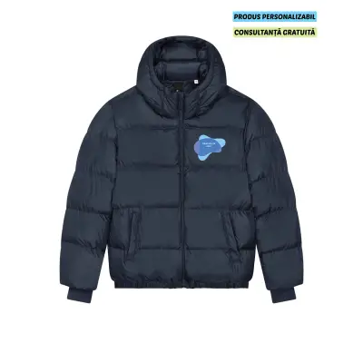 Jacheta Unisex Puffer French Navy Personalizata