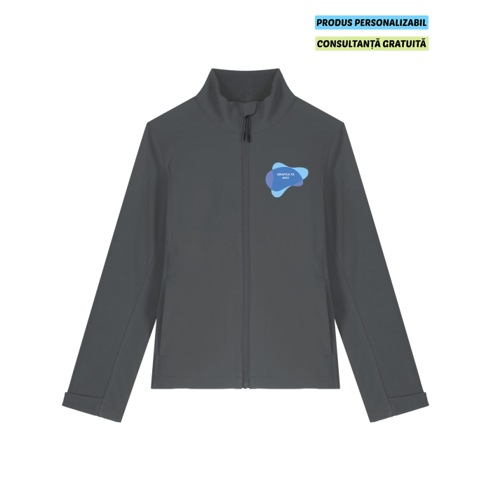 Jacheta Dama Softshell Navigator Anthracite Personalizata