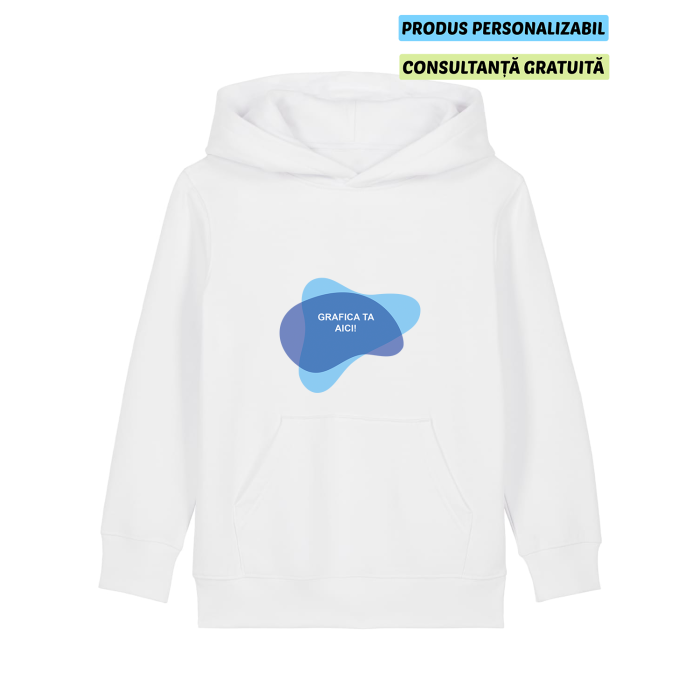 Hanorac Copii Mini Cruiser 2.0 Alb Personalizat