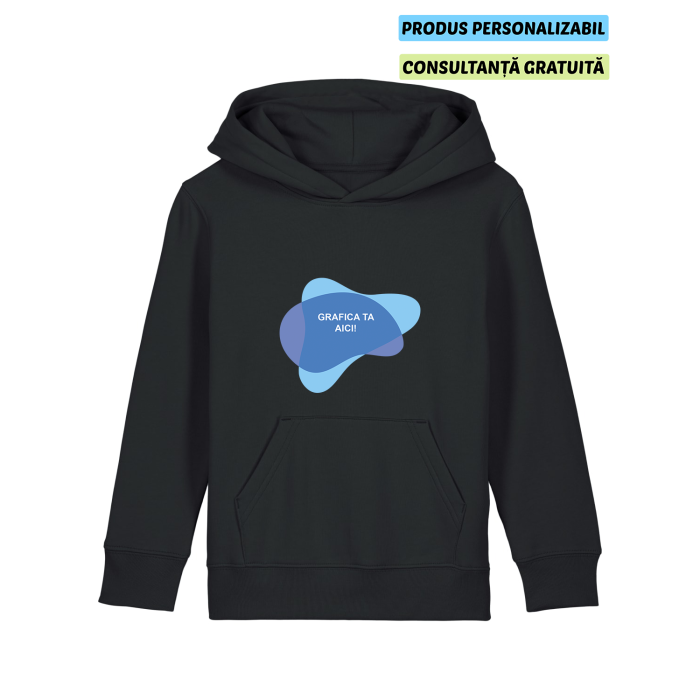 Hanorac Copii Mini Cruiser 2.0 Negru Personalizat