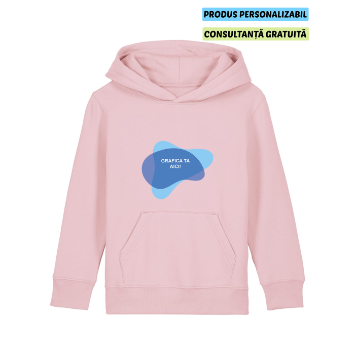 Hanorac Copii Mini Cruiser 2.0 Cotton Pink Personalizat