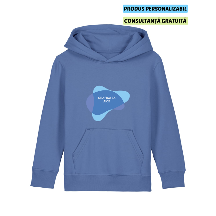 Hanorac Copii Mini Cruiser 2.0 Bright Blue Personalizat