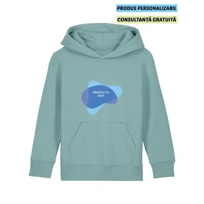 Hanorac Copii Mini Cruiser 2.0 Teal Monstera Personalizat