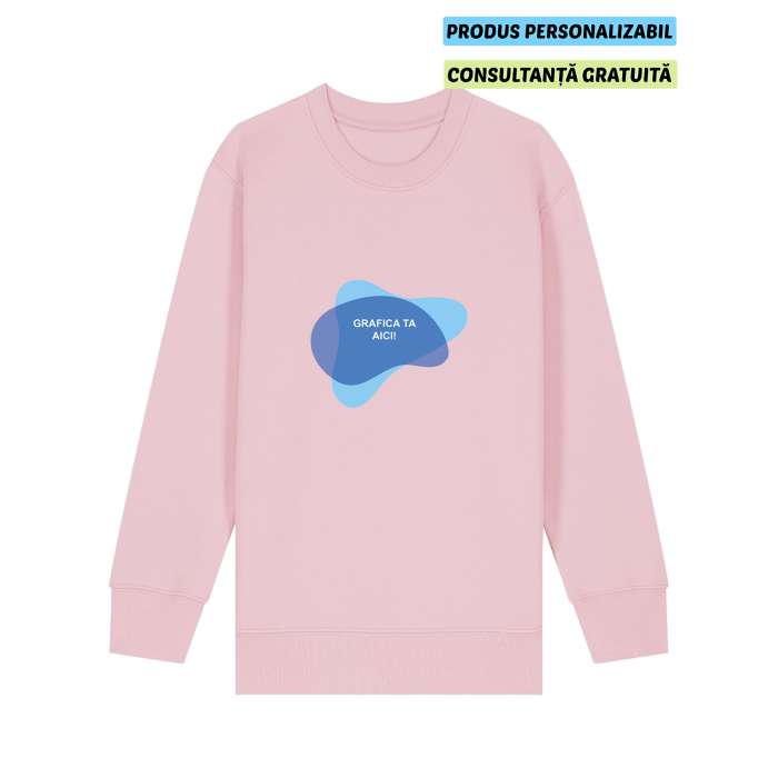 Bluza Copii Mini Changer 2.0 Cotton Pink Personalizata